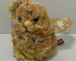 Douglas Cuddle Toys Small Bird Plush brown fluffy soft yellow feet beak - $9.35