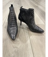 Donald Pliner Women&#39;s Willimus Snake Print Heeled Boot Gray Black Size 7... - $108.30 CAD