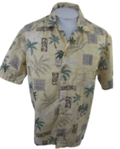 Batik Bay Men Hawaiian camp shirt L pit to pit 25 aloha tropical cotton luau - £11.62 GBP