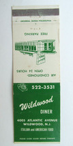 Wildwood Diner - Wildwood, New Jersey Restaurant 20 Strike Matchbook Cover NJ - £1.37 GBP