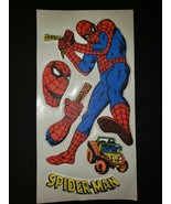 Vintage Spider Man DC Comics Super Hero Old Puffy Stickers Yellow New Ol... - £8.81 GBP