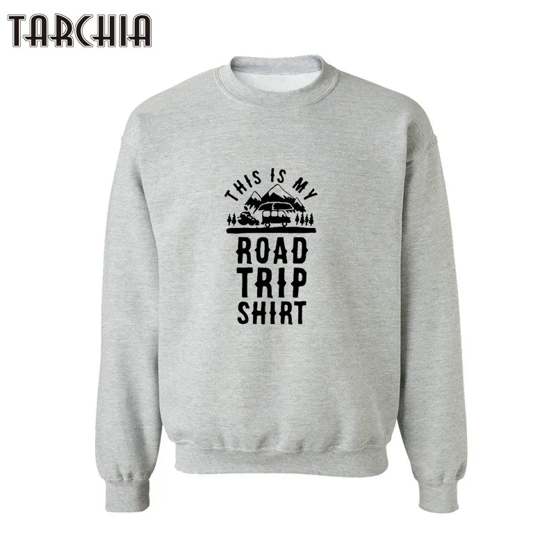 Tarchia New Spring Hoodies Oversized Men Casual This Is My Road Trip Shirt Print - £136.31 GBP