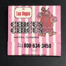 Circus Circus Casino &amp; Hotel Matchbook Las Vegas Full 30 Unstruck Circusland RV - $9.49