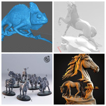 Pack of 4 Differents Models STL Model 3d File For 3d Printer Ready To Print - $4.90