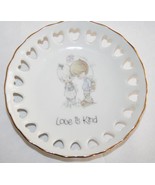 PRECIOUS MOMENTS Mini Plate 1985  &quot;Love is Kind&quot; with Stand  #411 - £7.86 GBP