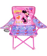 Jakks Pacific Minnie Camp Chair For Kids, Portable Camping Fold N Go Cha... - $36.93