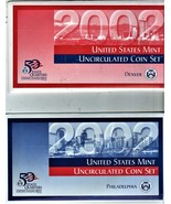 coins 2002 P &amp; D U S Mint coins Set United States Original Government Pa... - $41.01 CAD