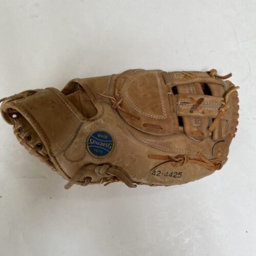 Vintage Spalding 42-4425 Joe Torre First Baseman Leather Baseball Glove RHT - $22.24