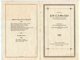 YWCA Glee Club Program Galveston Texas Grand Opera House 1924 - $21.78