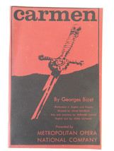Vintage 1965 Carmen Metropolitan Opera Librettos JFK Program Playbill, Good cond - £10.99 GBP