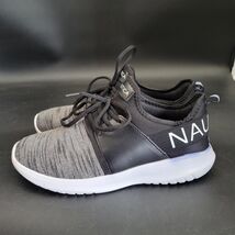 Women&#39;s 10M Kappil Nautica Logo Slip in or Tie Sneakers Lightweight Blac... - $288.18 MXN