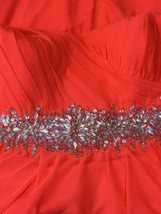 My Michelle Dress Juniors Plus Formal Size 24 Orange Beaded Strapless - $378.06 MXN