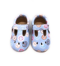 Blue Donuts Baby Moccasins baby moccasins Donut Baby Shoes Donuts Toddler shoes - £14.47 GBP