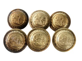 6 Civil War Era Minnesota Scoville Waterbury Uniform Jacket Buttons - £443.28 GBP