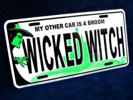 Wicked Witch -*US MADE*- Embossed Metal License Plate Car Auto Tag Sign - £9.95 GBP