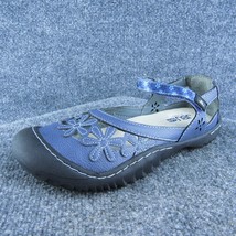 JBU  Women Flat Sandal Shoes Blue Synthetic Size 8.5 Medium - £19.42 GBP