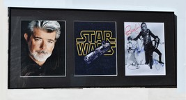 STAR WARS SIGNED x5 Framed &amp; Matted Plaque - George Lucas, Harrison Ford, Carrie - £2,381.33 GBP