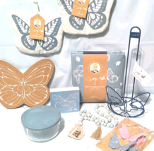 Lot of 9 pc Dolly Parton Butterfly Blue Kitchen Collection Discontinued NEW - $44.99