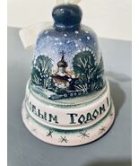 Vintage clay Handpainted Russian Bell Christmas New Year - €23,46 EUR