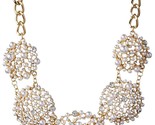 Cohesive Jewels Floreale Perle Finte E Cristalli Swarovski Collana Grande - $29.89