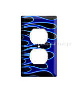 hot rod blue flames speed drag racing car dup... - $18.99