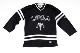 Vintage Southpole Libra Astrology Hockey Jersey Black September 24 October 20 - £65.29 GBP