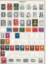NETHERLANDS 1931-1954  Very Fine Used Stamps Hinged on list : 2 Sides - £2.66 GBP