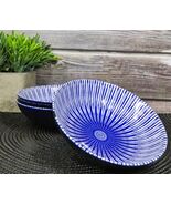 Pack Of 3 Modern White Blue Geometric Focus 12oz Rice Soup Sauce Meal Wi... - €18,86 EUR