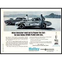 1970 Holley Hi Performance Products Vintage Print Ad Corvette Salt Flats Photo - $10.97