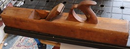 Vintage large 22 inch hand Plane 3 inches wide. solid wood  - £55.02 GBP