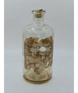 VTG 1950s Oil of Wintergreen Methyl Salicylate Glass Bottle Empty-Advert... - $21.53