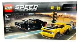 Lego Speed Champions - 2018 Dodge Challenger SRT Demon &amp; &#39;70 Charger 75893 - £47.02 GBP