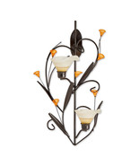 AMBER LILIES CANDLE WALL SCONCE - €37,18 EUR