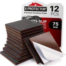X-PROTECTOR Non Slip Furniture Pads  12 Premium Furniture Grippers 3&quot;! B... - $23.77