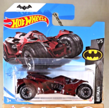 2021 Hot Wheels #8 Batman 1/5 Arkham Knight Batmobile Maroon w/Beadloc Short Card - £6.05 GBP