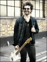 Doyle Bramhall II with his Fender Stratocaster guitar 2018 pin-up photo - £3.30 GBP