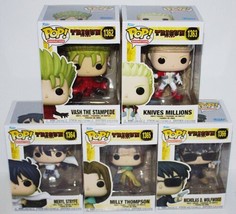 Trigun Anime/Manga Set of 5 Different Vinyl POP Figures #1362-1366 FUNKO NIB NEW - £60.85 GBP