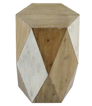 Hexagonal Wooden Accent Table M3 - £547.57 GBP