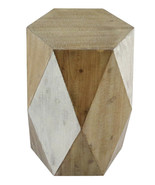 Hexagonal Wooden Accent Table M3 - £551.94 GBP