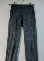 Aerie Athletic Leggings Womens Size XS Dark Gray Blend Knit Pockets Pull On - $15.59