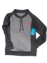 Coca-Cola Ladies Pullover Side Zip Pockets X-Large Gray Thumbhole Cuffs Spacedye - £48.91 GBP