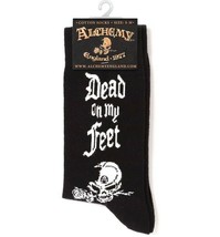 Alchemy Gothic Alchemist Dead On My Feet Crew Socks Fun Goth SOX006 S/M M/L NWT - £9.55 GBP