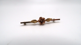 Vintage Multi Colored GOld KREMENTZ Flower Pin 3.8cm - £15.50 GBP