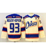 Men&#39;s Ryan Nugent-Hopkins Light Beige Jersey Edmonton Oilers Uniform - $1,159.34 MXN