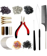 Sew in Hair Extensions Kit Microlink Tool Kit with 600 Silicone Nano Mic... - $579.93 MXN
