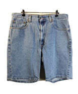 Levi&#39;s 505 Shorts Mens Size 36 Blue Denim 100% Cotton Pockets Belt Loops... - £15.74 GBP