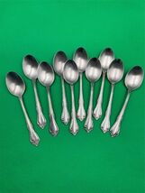Set of 10 Oneida Stainless Steel MANSFIELD Oval Soup / Place Spoons - $44.99