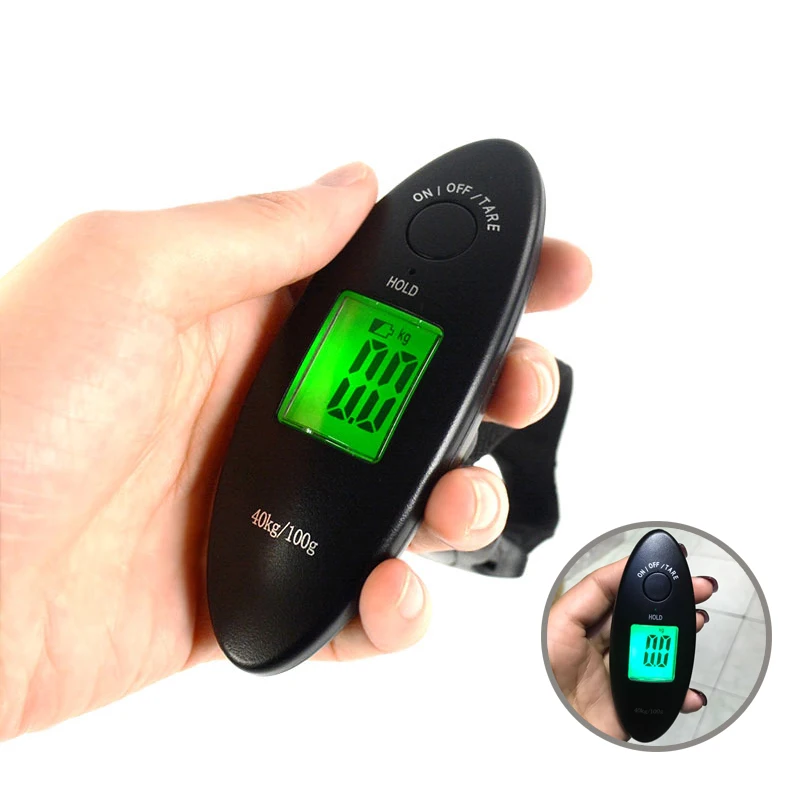 100g/40kg Digital Scale Hanging Luggage Scale LCD Display Portable Mini Electron - £172.68 GBP