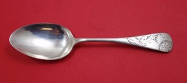 Vanderslice Coin Silver Child&#39;s Spoon Bright-Cut with &quot;Hilda 1889&quot; Mono 5 78&quot; - £61.54 GBP