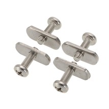 4 Stainless Steel Kayak Rail/Track Screws &amp; Track Nuts Hardware Gear Mou... - £11.98 GBP